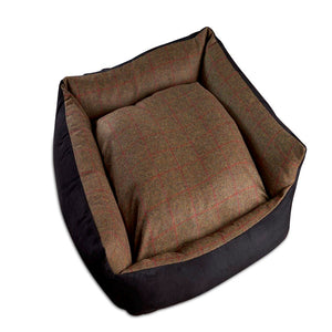 100% Wool Tweed Premium Dog Bed